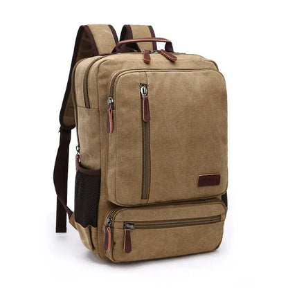 Vintage Canvas Travel Backpack - BagsAttra